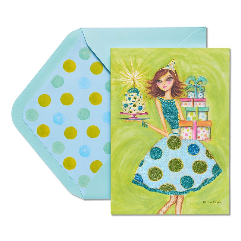 Papyrus Birthday Card for Her - Designed by Bella Pilar (Amazing Birthday Girl) - Image 1
